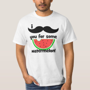 T-shirt Moustache I vous pour une certaine pastèque