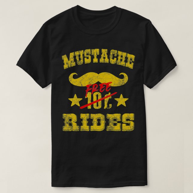 T-shirt Moustache Libre Circule La Barbe De Moustache Spir (Design devant)