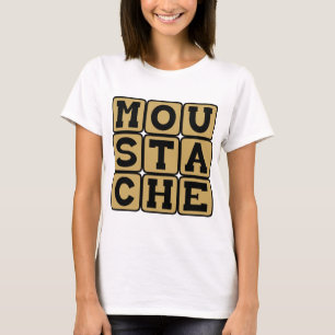 T-shirt Moustache, Poils du visage