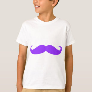 T-shirt Moustache pourpre Stache