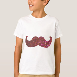 T-shirt Moustache rose de Bling (graphique de parties