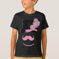 Moustache rose mariée, chapeau supérieur, plumes e