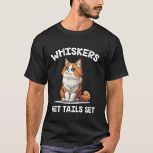 T-shirt moustaches de Turkish Van QUEUES HUMIDES SET Drôle