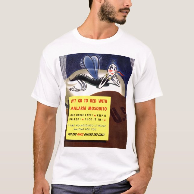 T-shirt Moustique de malaria (Devant)