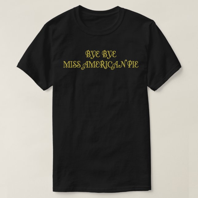 T-shirt moutarde American Pie (Design devant)
