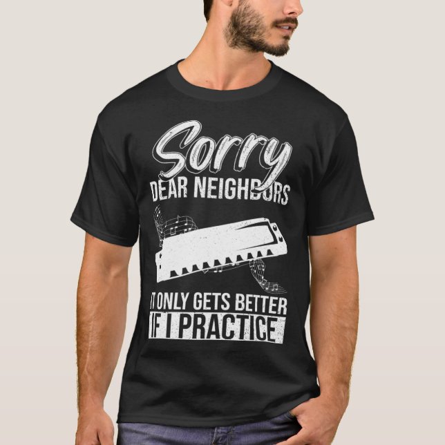 T-shirt Mouth Harp And harmonicist (Devant)