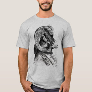 T-shirt Mouton Bighorn En Costume