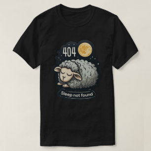 T-shirt Mouton de dessin animé mignon - 404 Sommeil non tr
