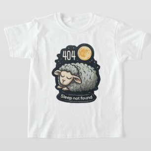 T-shirt Mouton de dessin animé mignon - 404 Sommeil non tr