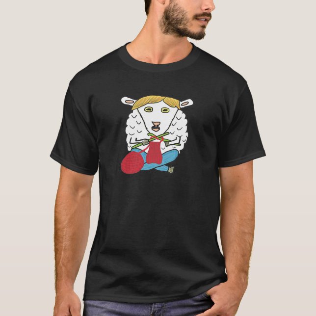 T-shirt Mouton de Tricot amusant (Devant)