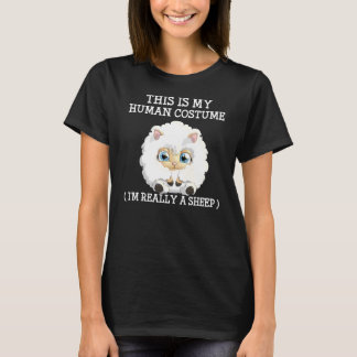 T-shirt Mouton Halloween Ferme Chèvre Filles Garçons Femme