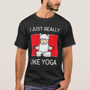 T-shirt Mouton Namaste Mignon Je Suis Vraiment Amateur De