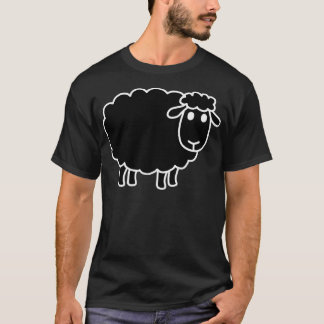 T-shirt Mouton Noir, Drôle, Blagues, Sarcastique