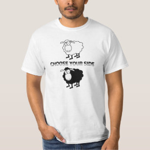 T-shirt mouton noir et blanc