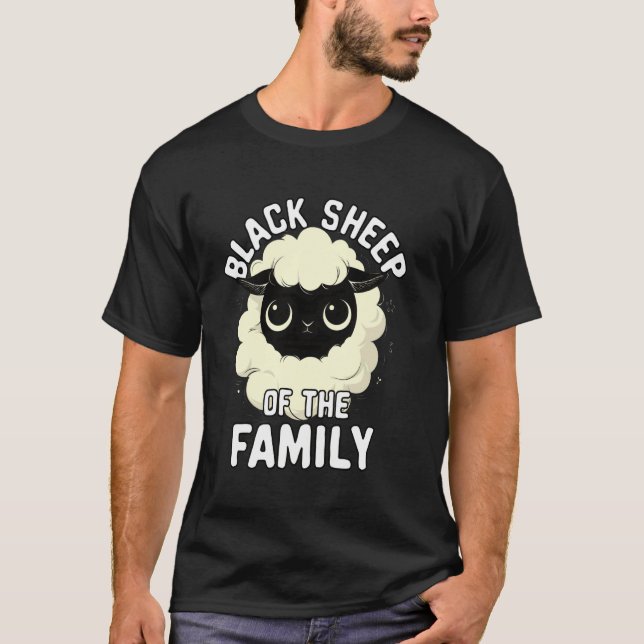 T-shirt Mouton Noir La Famille Dit Drôle (Devant)