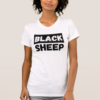 T-shirt Mouton Noir Typographie Audacieuse Entourage Art