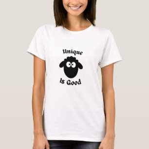 T-shirt mouton noir : Unique est bon