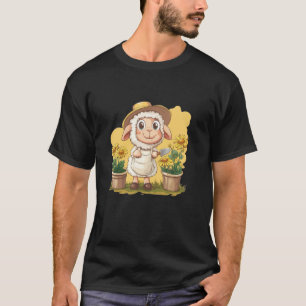 T-shirt Mouton passionné de jardinage pour un twist amusan