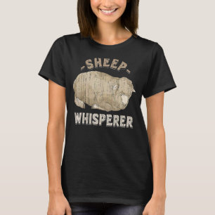 T-shirt Mouton Whisperer Fermier ferme Animal Mouton Mélan