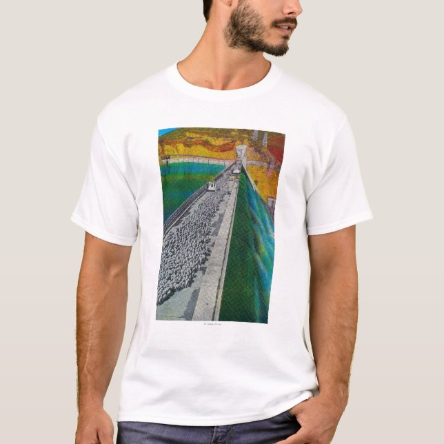 T-shirt Moutons à travers le barrage grand de Coulee (Devant)