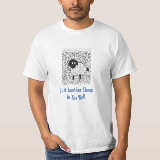 T-shirt Moutons dans le mur (Devant)