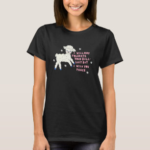 T-shirt Moutons Je Ne Tolérerai Pas Votre Taureau Mais Je 