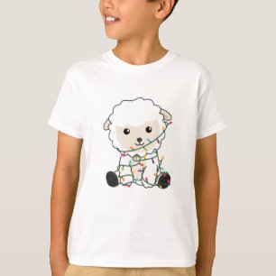T-shirt Moutons Noël Neige Animaux d'hiver Moutons