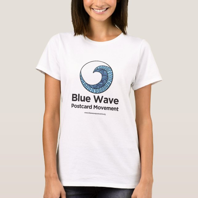 T-shirt Mouvement de cartes postales Blue Wave (Devant)
