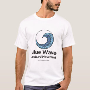 T-shirt Mouvement de cartes postales Blue Wave