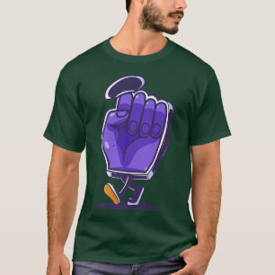 T-shirt Mouvement de la panthère du poing de caricature de