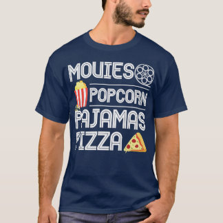 T-shirt Movies Popcorn Pajamas Pizza Premium 10272321
