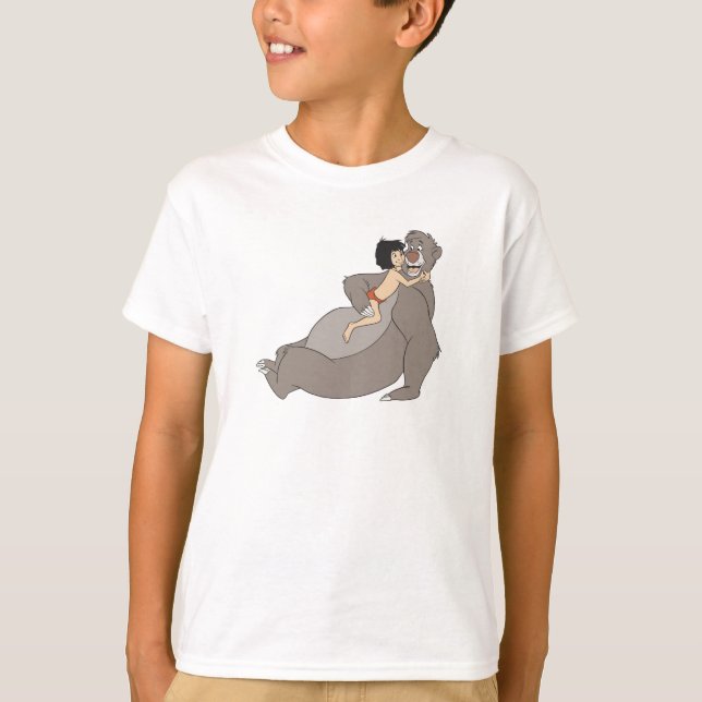 T-shirt Mowgli Hugs Baloo Disney (Devant)