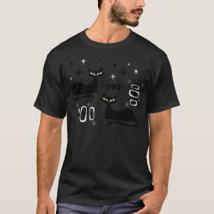 T-shirt Moyen-siècle Cat Retro de l'âge atomique