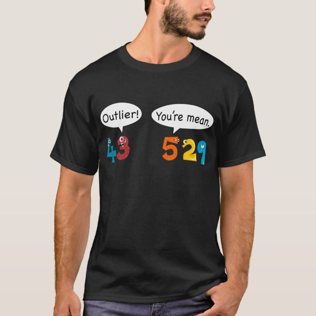 T-shirt Moyenne et moyenne - Statistiques et données Mathé (Devant)