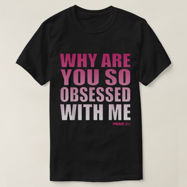 T-shirt Moyenne Filles Obsédées Avec Moi Pink Gradient Gra (Design devant)