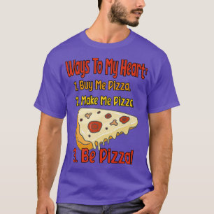 T-shirt Moyens De Mon Coeur Les Amateurs De Pizza Design E