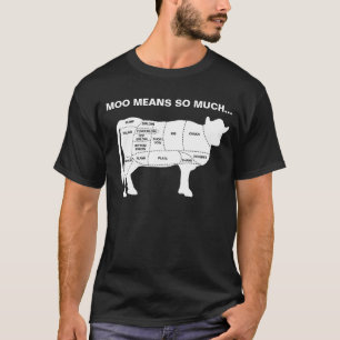 T-shirt Moyens drôles de MOO de vache tellement