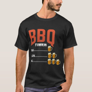 T-shirt Moyens et puits rares pour le barbecue, bière dr