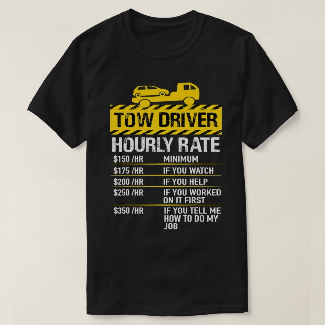 T-shirt Moyens Tow Conducteur Tow Conducteur Tow Conducteu (Design devant)