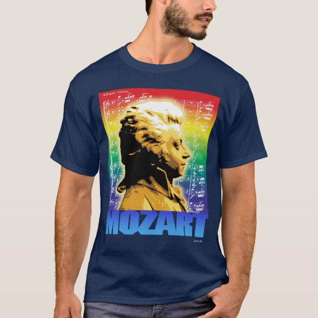 T-SHIRT MOZART SUR L'OBSCURITÉ (Devant)