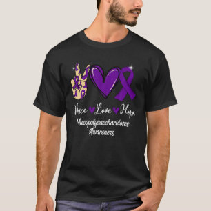 T-shirt MPS Peace Love Hope Purple R