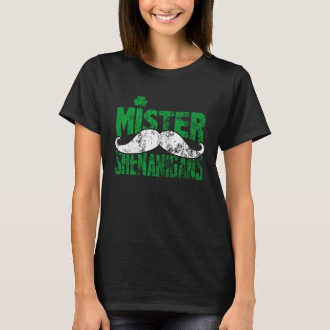 T-shirt Mr Shenanigans Drinking Drunk St Patricks  Drinkin (Devant)