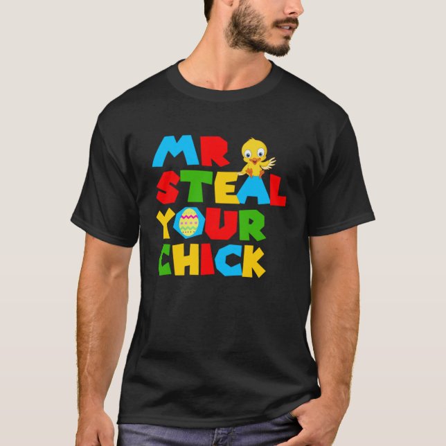 T-shirt Mr Steal Your Chick Easter Boys Toddlers  Spring H (Devant)