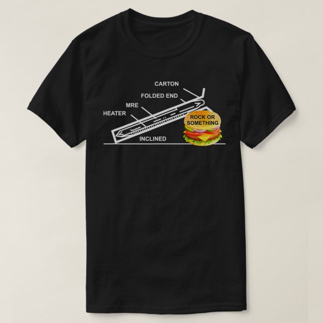 T-shirt MRE, Rock or Something, army  (Design devant)