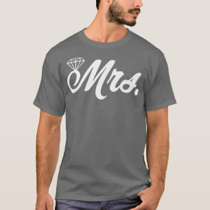 T-shirt Mrs Just Married Wife Bride Engagement Honeymoon 