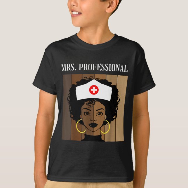T-shirt Mrs Professional Nursing Degree Nurse Profession B (Devant)
