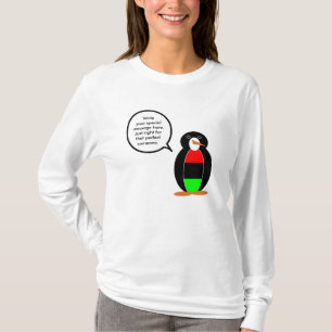 T-shirt Ms Penguin personnalisée Drapeau de la diaspora af