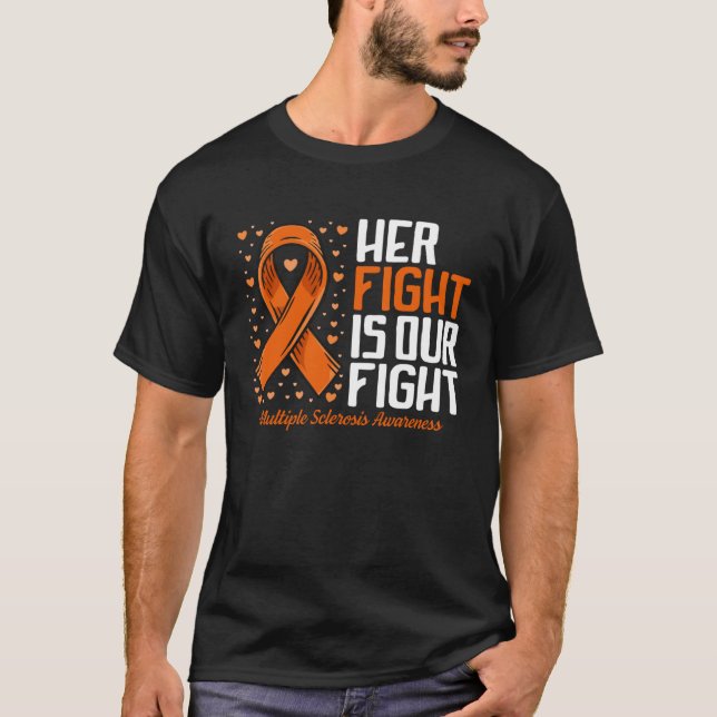 T-shirt MS Soutenez Sa Lutte Notre Lutte Contre La Scléros (Devant)