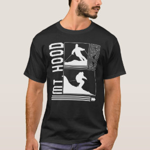 T-shirt Mt Hood Skier Skier Hiver Snowboard Snowboard Snow