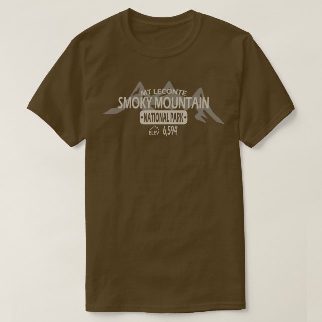 T-shirt Mt Leconte Smoky Mountains 2 (Design devant)